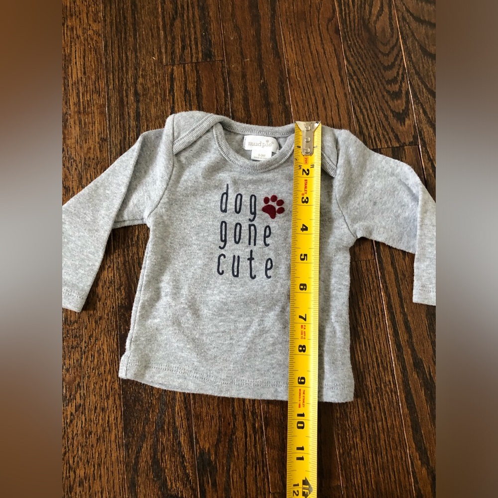 Mud Pie Infant Boys 0-3M 2-Piece “Dog Gone Cute” Long-Sleeves/Pants Outfit Set - Picture 8 of 9